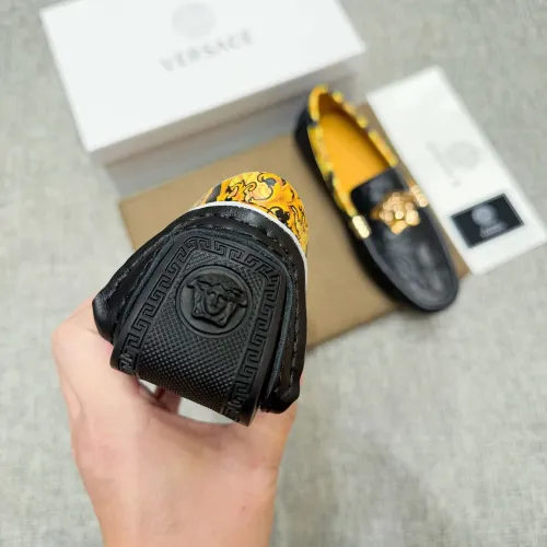 Replica Versace Leather Shoes For Men #1472333 $80.00 USD for Wholesale