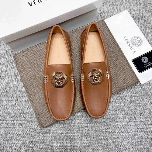 Replica Versace Leather Shoes For Men #1472334 $80.00 USD for Wholesale