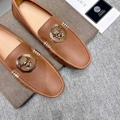 Replica Versace Leather Shoes For Men #1472334 $80.00 USD for Wholesale