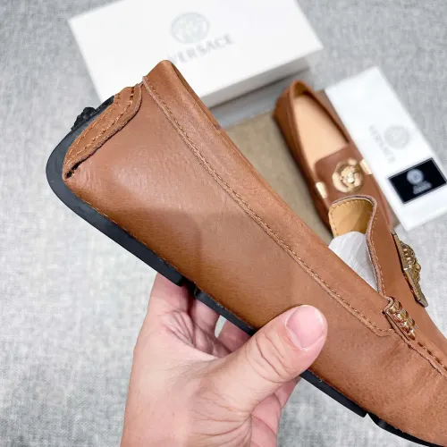 Replica Versace Leather Shoes For Men #1472334 $80.00 USD for Wholesale