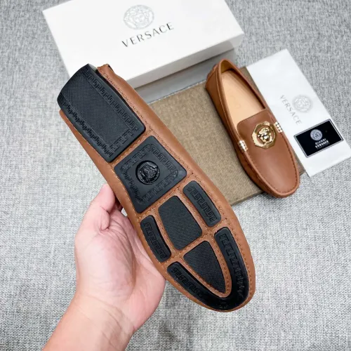Replica Versace Leather Shoes For Men #1472334 $80.00 USD for Wholesale