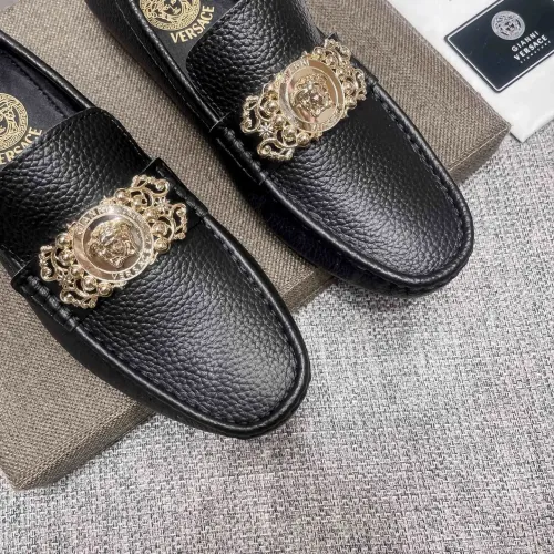 Replica Versace Leather Shoes For Men #1472336 $80.00 USD for Wholesale