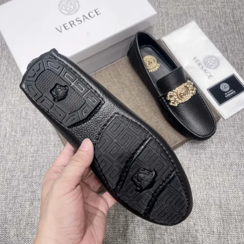 Replica Versace Leather Shoes For Men #1472336 $80.00 USD for Wholesale