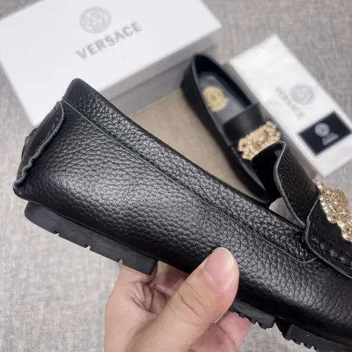 Replica Versace Leather Shoes For Men #1472336 $80.00 USD for Wholesale