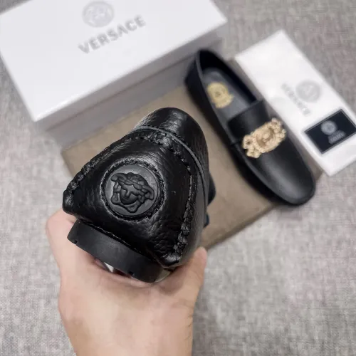 Replica Versace Leather Shoes For Men #1472336 $80.00 USD for Wholesale