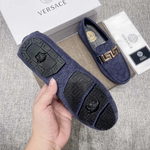 Replica Versace Leather Shoes For Men #1472337 $80.00 USD for Wholesale
