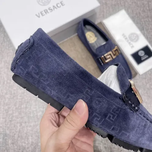 Replica Versace Leather Shoes For Men #1472337 $80.00 USD for Wholesale