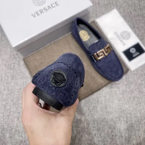 Replica Versace Leather Shoes For Men #1472337 $80.00 USD for Wholesale