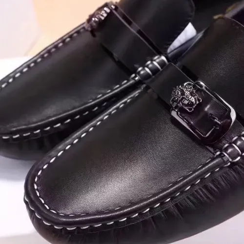 Replica Versace Leather Shoes For Men #1472338 $80.00 USD for Wholesale