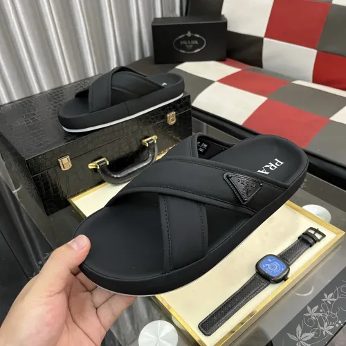 Wholesale Prada Slippers For Men #1472362 $60.00 USD, Wholesale Quality Replica Prada Slippers