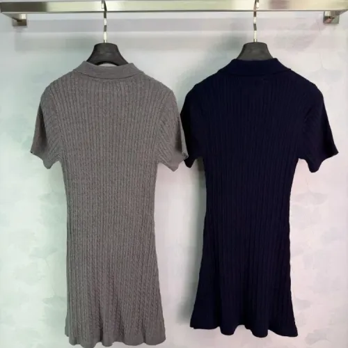 Replica MIU MIU Dresses Short Sleeved For Women #1472385 $100.00 USD for Wholesale