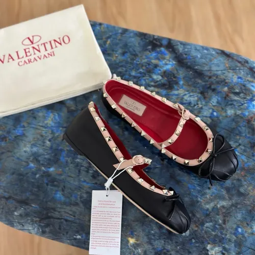 Wholesale Valentino Flat Shoes For Women #1472395 $118.00 USD, Wholesale Quality Replica Valentino Flat Shoes