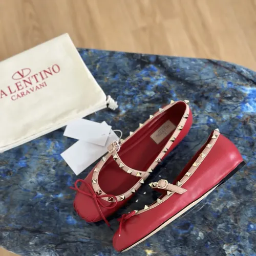 Wholesale Valentino Flat Shoes For Women #1472397 $118.00 USD, Wholesale Quality Replica Valentino Flat Shoes