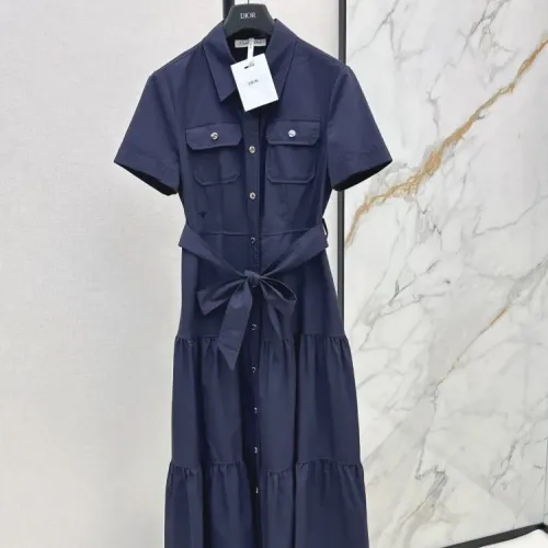 Wholesale Christian Dior Dresses Short Sleeved For Women #1472422 $80.00 USD, Wholesale Quality Replica Christian Dior Dresses