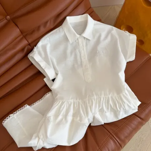 Replica MIU MIU Dresses Short Sleeved For Women #1472425 $76.00 USD for Wholesale