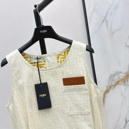 Replica Fendi Dresses Sleeveless For Women #1472432 $72.00 USD for Wholesale