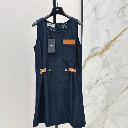 Wholesale Fendi Dresses Sleeveless For Women #1472433 $72.00 USD, Wholesale Quality Replica Fendi Dresses