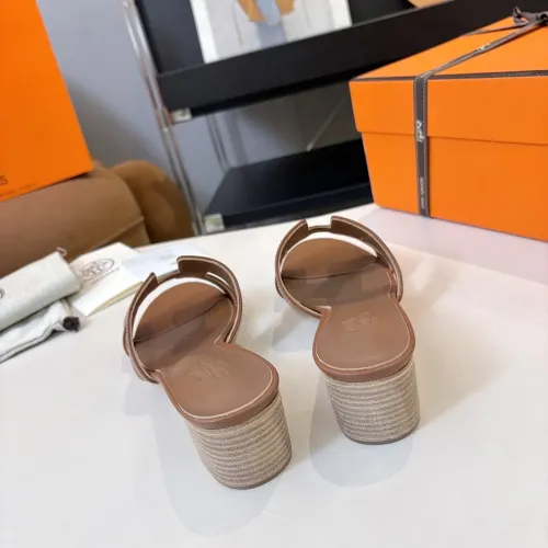 Replica Hermes Slippers For Women #1472445 $98.00 USD for Wholesale