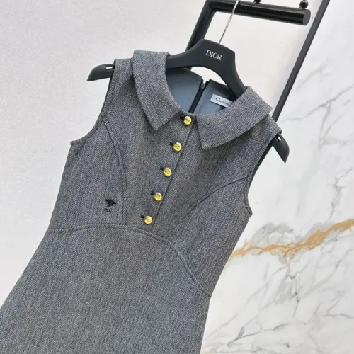 Replica Christian Dior Dresses Sleeveless For Women #1472450 $76.00 USD for Wholesale