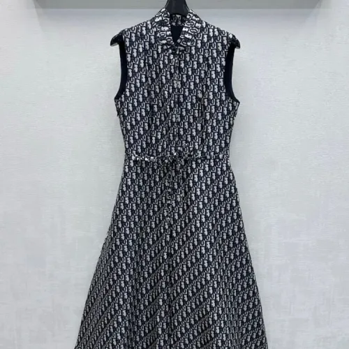 Wholesale Christian Dior Dresses Sleeveless For Women #1472451 $128.00 USD, Wholesale Quality Replica Christian Dior Dresses