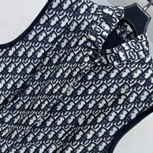 Replica Christian Dior Dresses Sleeveless For Women #1472451 $128.00 USD for Wholesale
