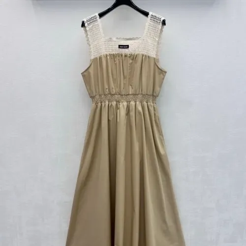 Wholesale MIU MIU Dresses Sleeveless For Women #1472456 $125.00 USD, Wholesale Quality Replica MIU MIU Dresses