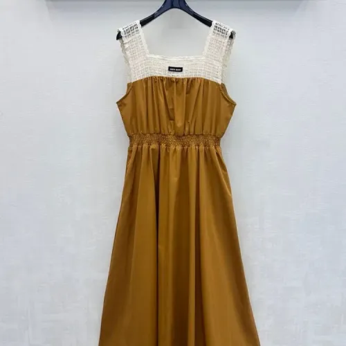 Wholesale MIU MIU Dresses Sleeveless For Women #1472457 $125.00 USD, Wholesale Quality Replica MIU MIU Dresses
