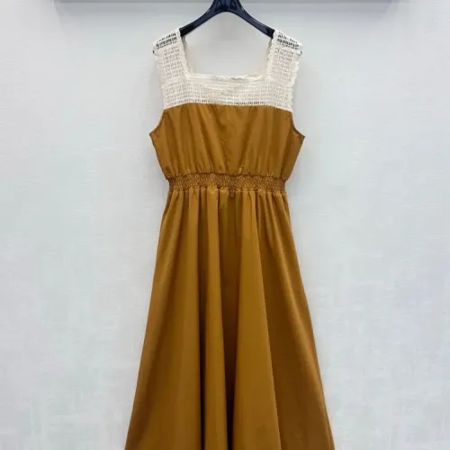 Replica MIU MIU Dresses Sleeveless For Women #1472457 $125.00 USD for Wholesale