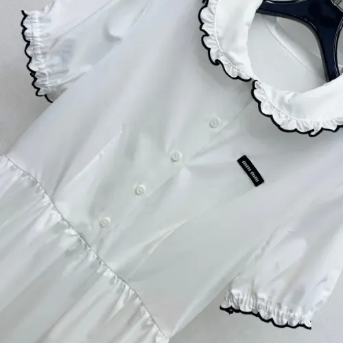 Replica MIU MIU Dresses Short Sleeved For Women #1472458 $160.00 USD for Wholesale