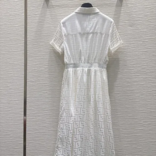 Replica Fendi Dresses Short Sleeved For Women #1472468 $80.00 USD for Wholesale