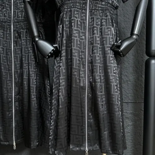 Replica Fendi Dresses Short Sleeved For Women #1472511 $85.00 USD for Wholesale