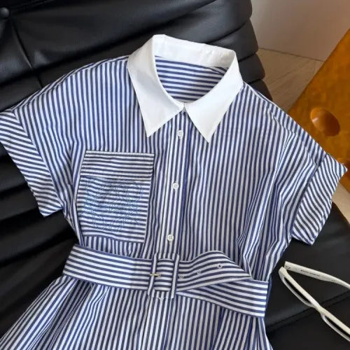 Replica LOEWE Dresses Short Sleeved For Women #1472514 $76.00 USD for Wholesale