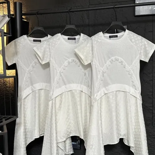 Wholesale Louis Vuitton LV Dresses Short Sleeved For Women #1472517 $80.00 USD, Wholesale Quality Replica Louis Vuitton LV Dresses