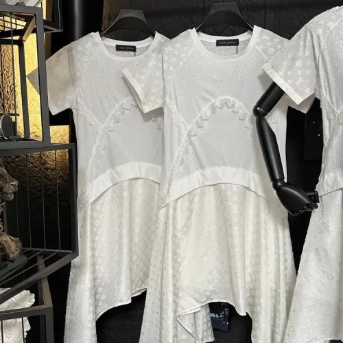 Replica Louis Vuitton LV Dresses Short Sleeved For Women #1472517 $80.00 USD for Wholesale