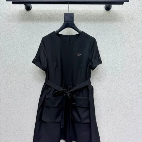 Wholesale Prada Dresses Short Sleeved For Women #1472536 $76.00 USD, Wholesale Quality Replica Prada Dresses