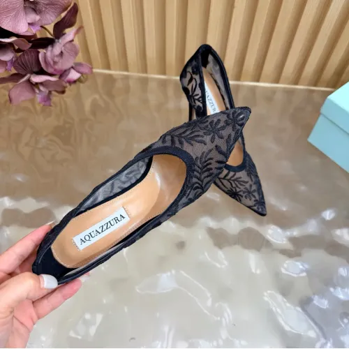 Replica AQUAZZURA High-heeled shoes For Women #1472614 $128.00 USD for Wholesale