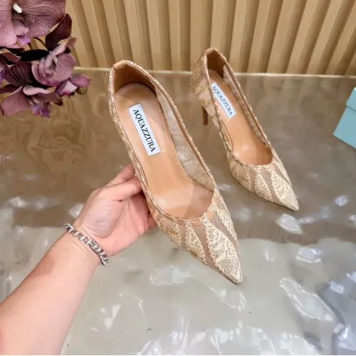 Replica AQUAZZURA High-heeled shoes For Women #1472615 $128.00 USD for Wholesale