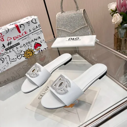 Wholesale Dolce &amp; Gabbana D&amp;G Slippers For Women #1472617 $88.00 USD, Wholesale Quality Replica Dolce &amp; Gabbana D&amp;G Slippers