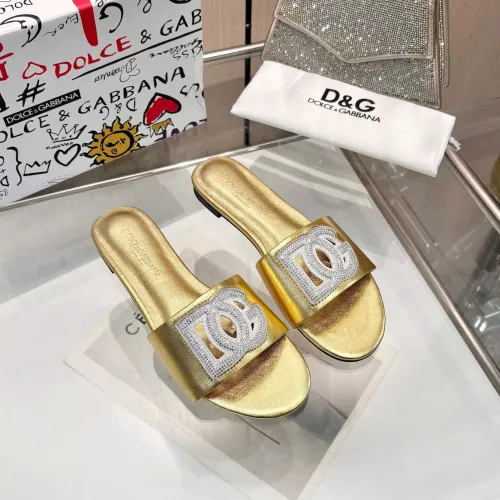 Replica Dolce & Gabbana D&G Slippers For Women #1472618 $88.00 USD for Wholesale