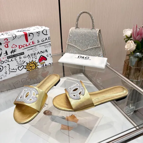 Replica Dolce & Gabbana D&G Slippers For Women #1472618 $88.00 USD for Wholesale