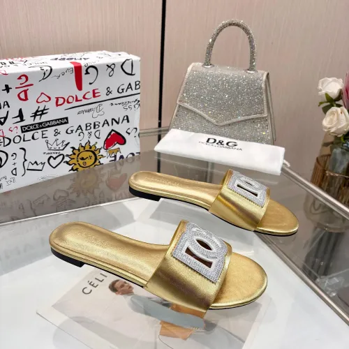 Replica Dolce & Gabbana D&G Slippers For Women #1472618 $88.00 USD for Wholesale