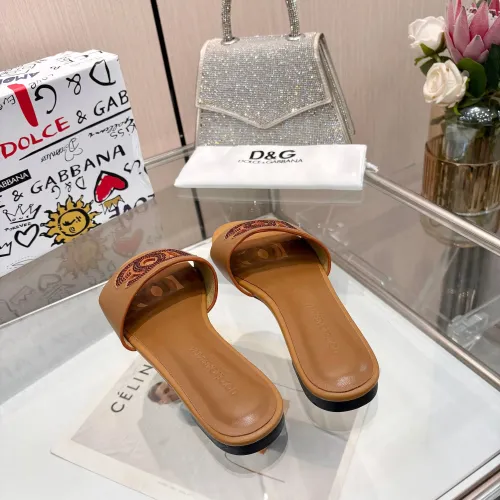Replica Dolce & Gabbana D&G Slippers For Women #1472619 $88.00 USD for Wholesale