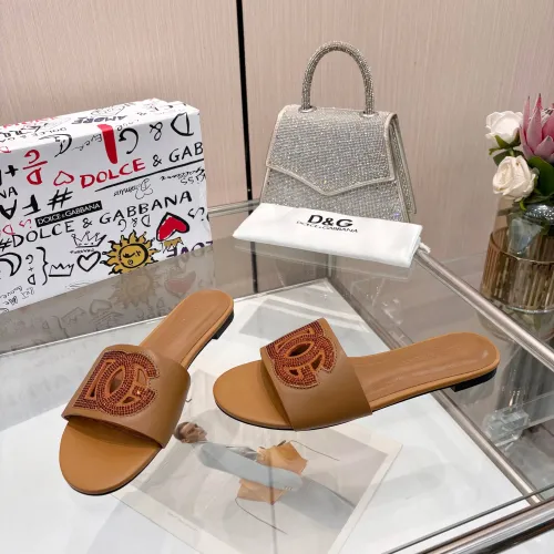 Replica Dolce & Gabbana D&G Slippers For Women #1472619 $88.00 USD for Wholesale