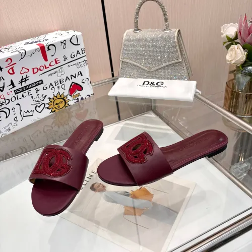 Replica Dolce & Gabbana D&G Slippers For Women #1472620 $88.00 USD for Wholesale