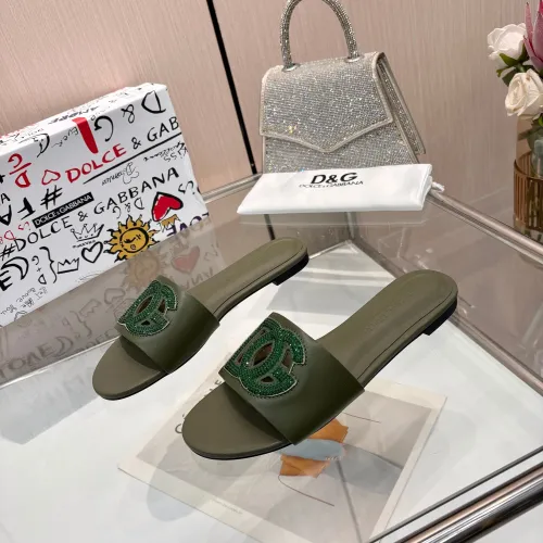 Wholesale Dolce &amp; Gabbana D&amp;G Slippers For Women #1472621 $88.00 USD, Wholesale Quality Replica Dolce &amp; Gabbana D&amp;G Slippers