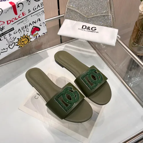 Replica Dolce & Gabbana D&G Slippers For Women #1472621 $88.00 USD for Wholesale