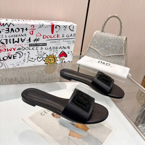 Replica Dolce & Gabbana D&G Slippers For Women #1472622 $88.00 USD for Wholesale