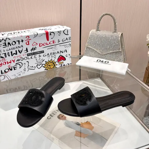 Replica Dolce & Gabbana D&G Slippers For Women #1472622 $88.00 USD for Wholesale