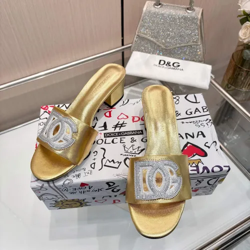 Replica Dolce & Gabbana D&G Slippers For Women #1472624 $92.00 USD for Wholesale
