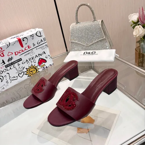 Wholesale Dolce &amp; Gabbana D&amp;G Slippers For Women #1472625 $92.00 USD, Wholesale Quality Replica Dolce &amp; Gabbana D&amp;G Slippers